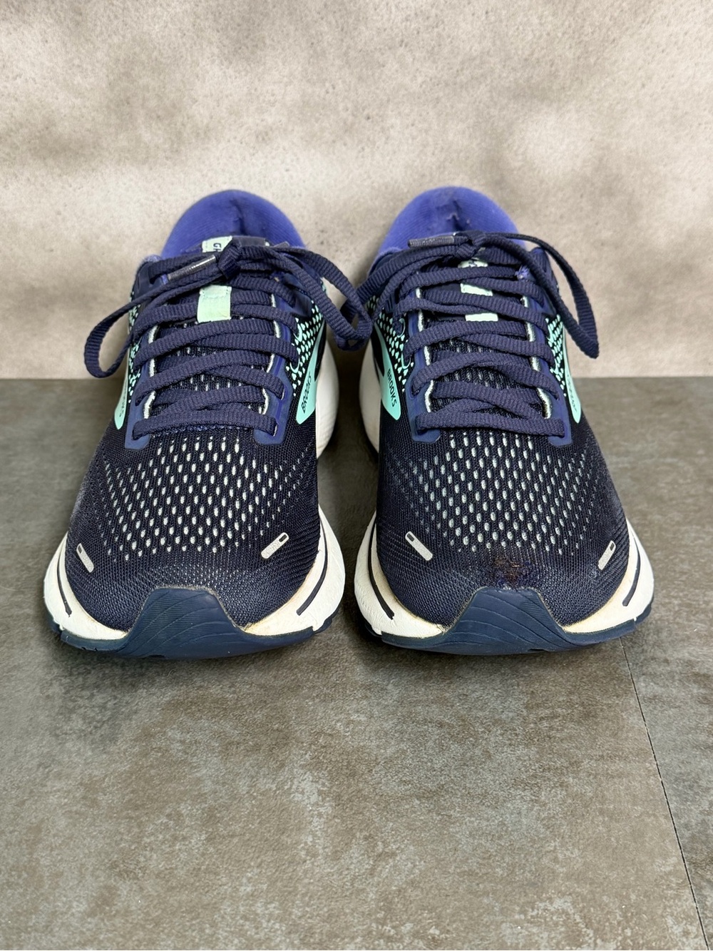 Brooks Ghost 14 Women's Navy Blue Running Shoes 1203561B446 Size 8B - Picture 9 of 16